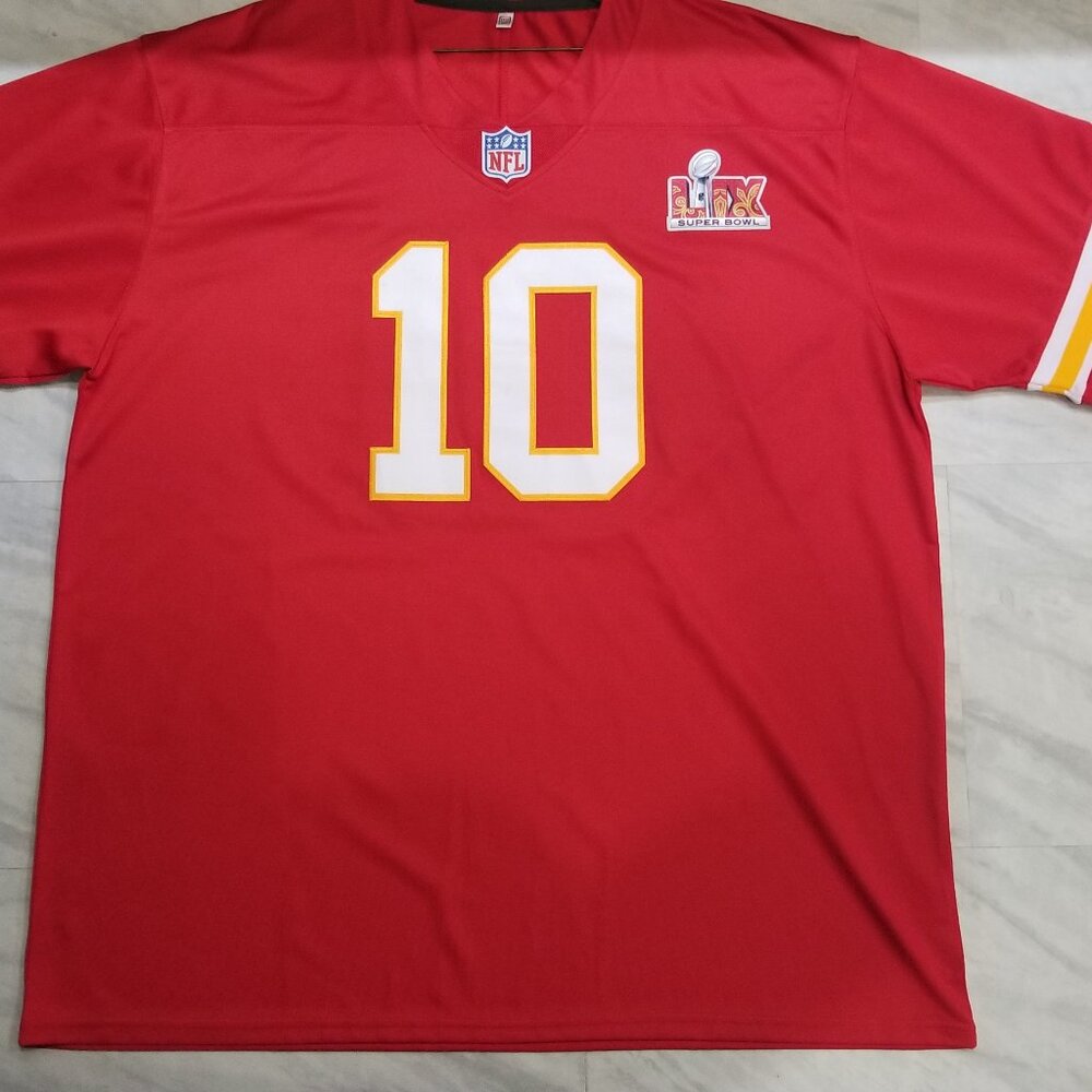 ISIAH PACHECO 10  - KANSAS CITY CHIEFS RED STITCHED FOOTBALL JERSEY w/Pa…